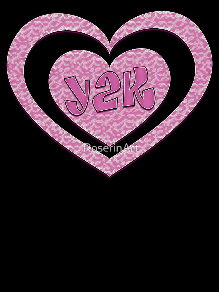 Y2k Animal Print Heart by RoserinArt