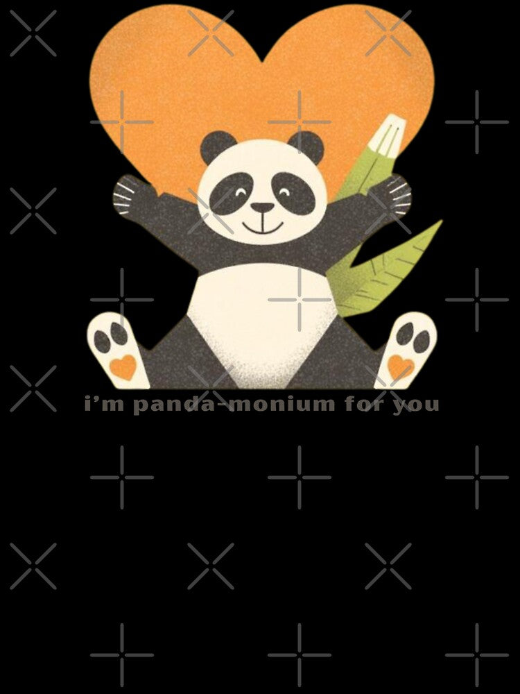 I’m Panda-monium For You - Cute Pun | TeeHee Puns Funny Design by TeeHee Puns