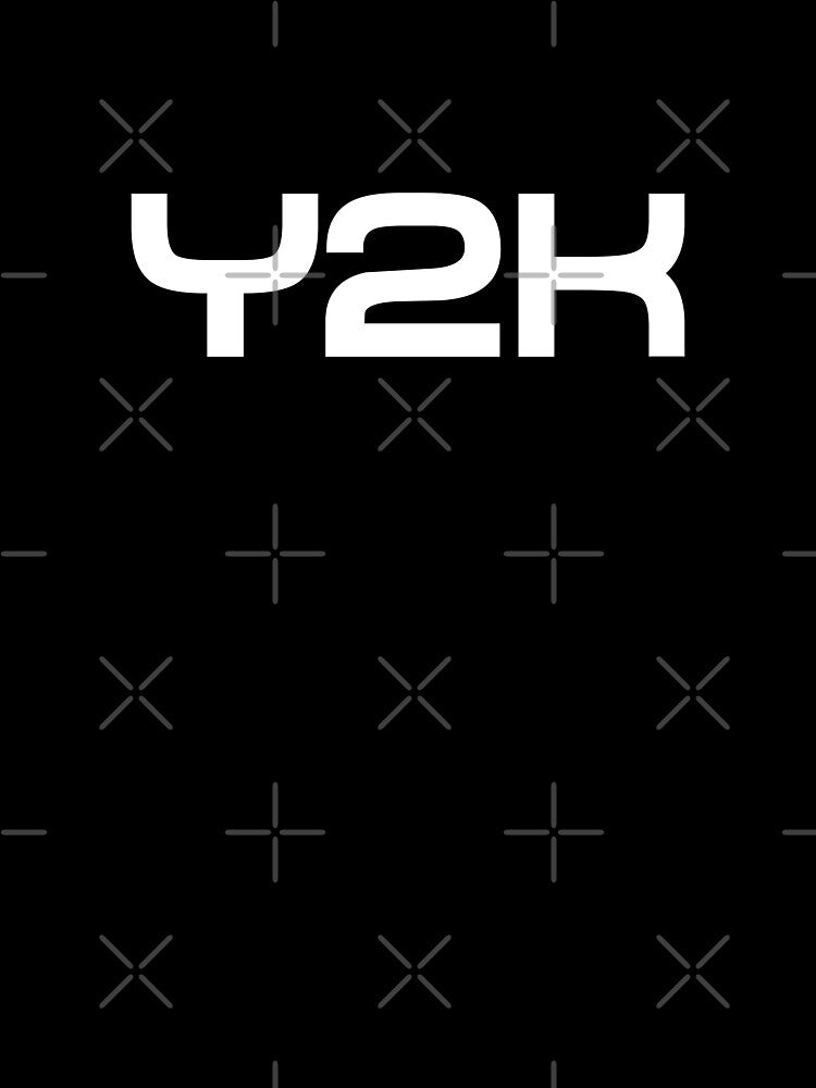 Retro-Modern Y2K Lettering - Bold Geometric Typography in Black & White by JohnnyVillas