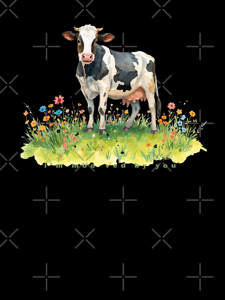 I’m Moo-ved By You - Cute Pun | TeeHee Puns Funny Design by TeeHee Puns