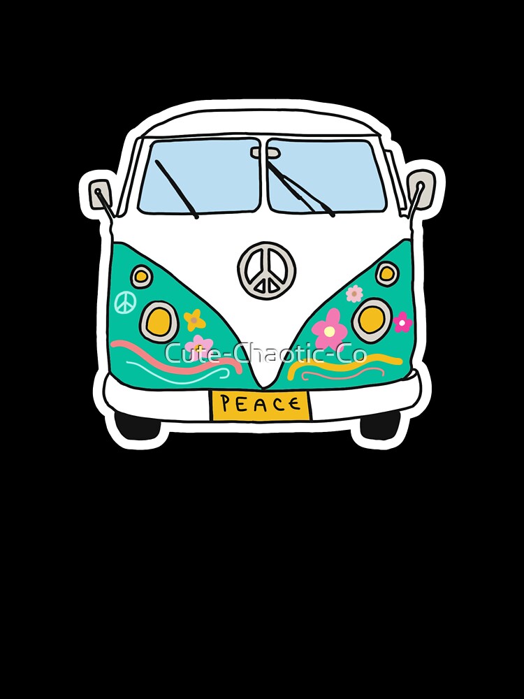 Green Hippie Van by Cute-Chaotic-Co