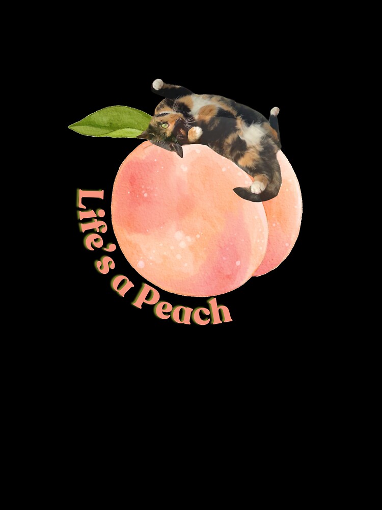 Life's a Peach Cat by letsgroove