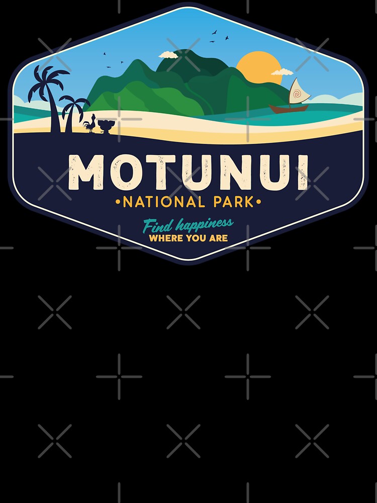 Motunui National Park – Tropical Island Travel Art | Polynesian Ocean Paradise by magrodanny