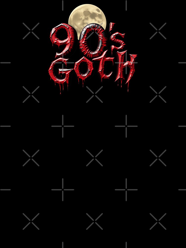 90s Goth, Gorey 3D Font, Full Moon by Burn-Ego