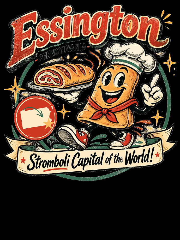 Essington, PA - Stromboli Capital of the World - Vintage Mascot by The Masked Designer