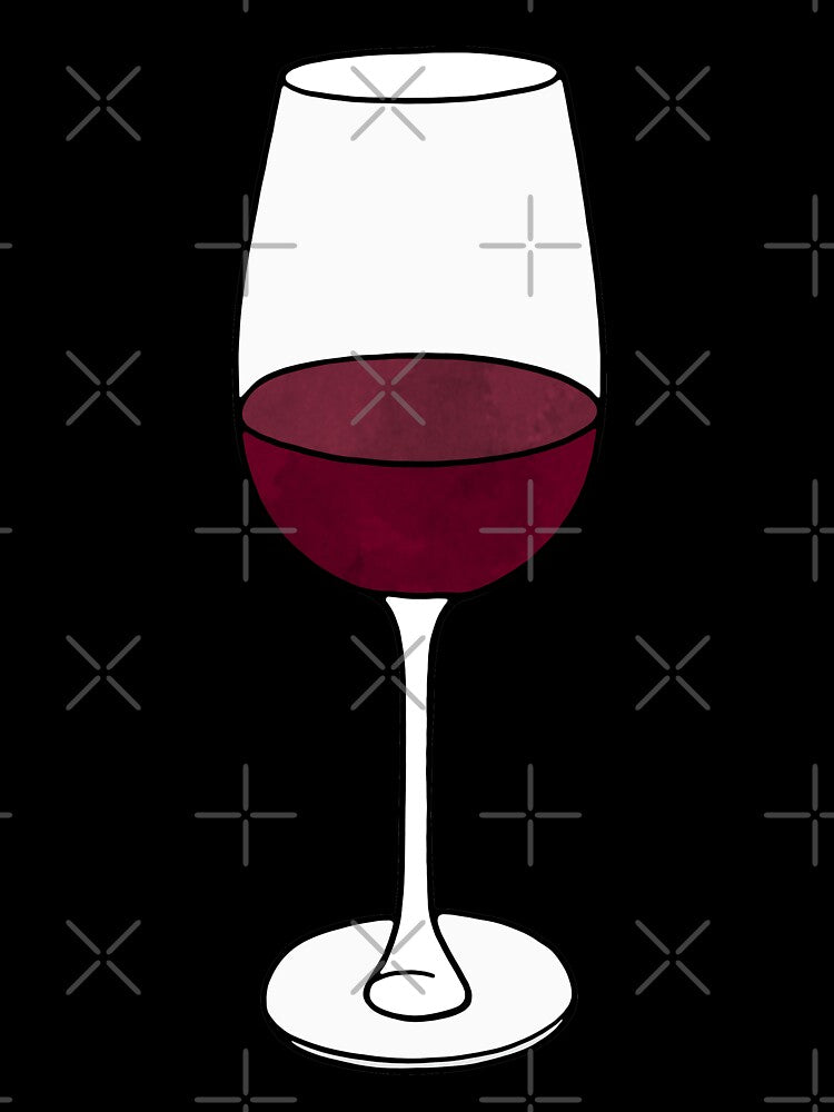 Wine Glass Watercolor by murialbezanson