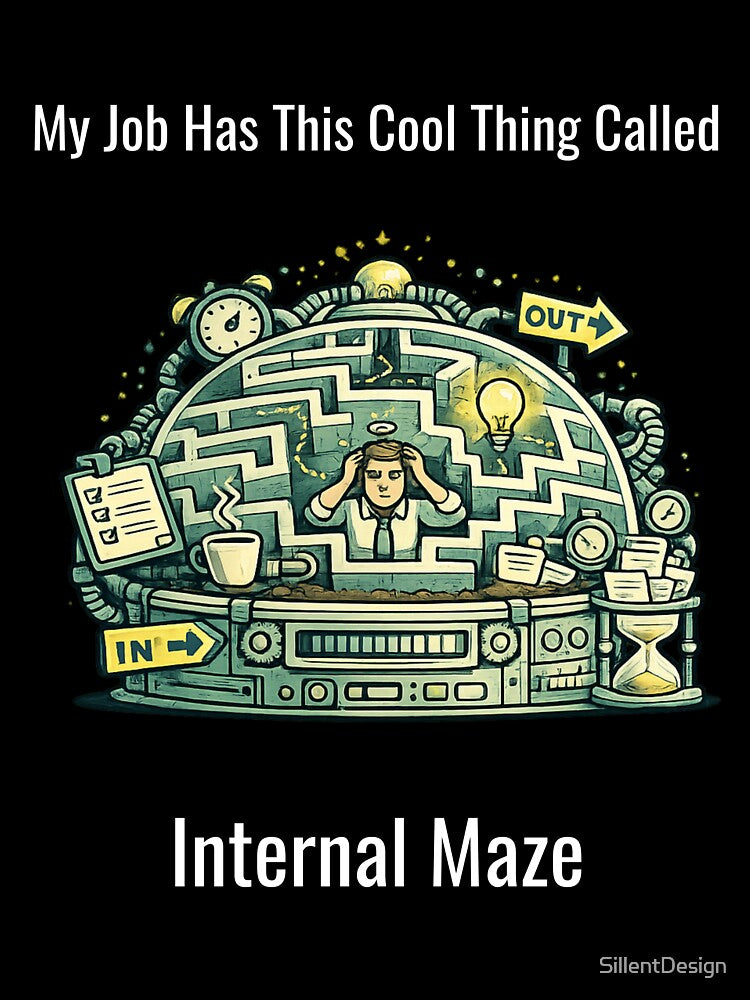 My Job Has This Cool Thing Called Internal Maze – Funny Office Humor Design by SillentDesign