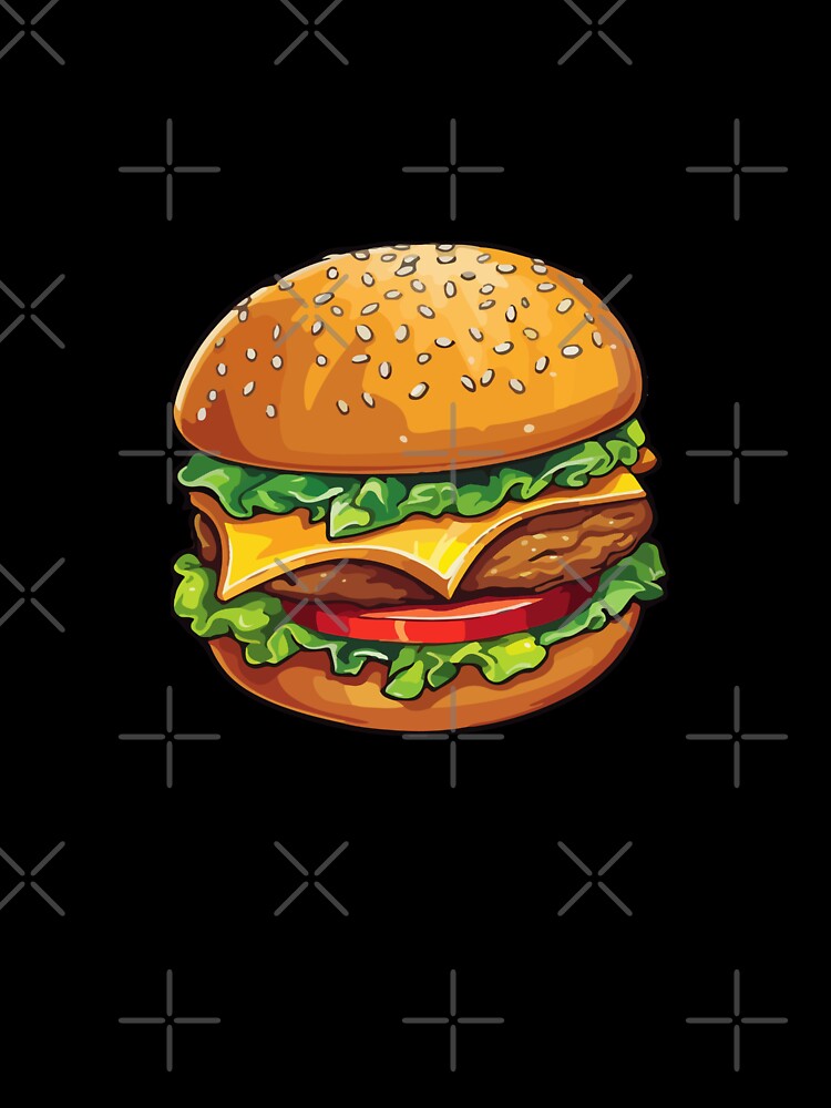 Burger Tasting Girl (Black) by sunset-capturer