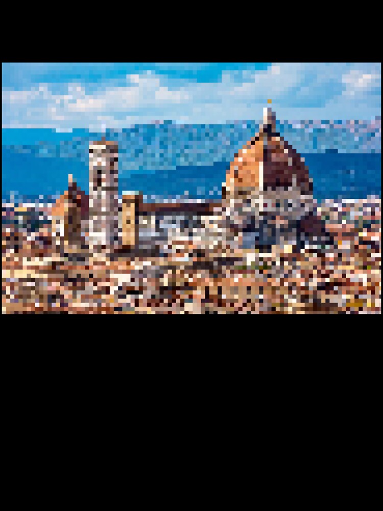 Pixelated Florence Cathedral by Potato Quality Prints