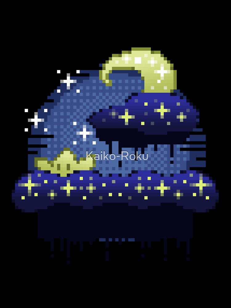 Pixel Art - Star and Moon by Kaiko-Roku