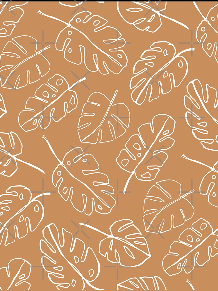 Minimalist Floral Leaf Pattern Earth Toned by SoloTravelerSt