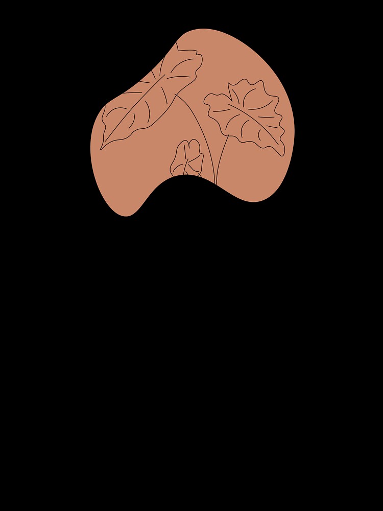 Minimalist Orange Monstera Plant by GoodJobLola