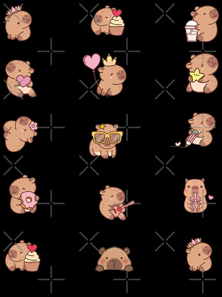 Kawaii Capybara, Capybara Kawaii by graphic-genie
