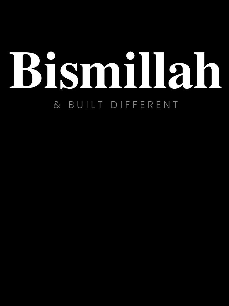 Bismillah Built Different Oversized Serif Tee by JusstTees
