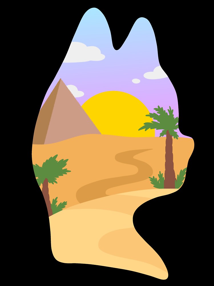 Desert in a Cat Silhouette by CamdenAKAIce