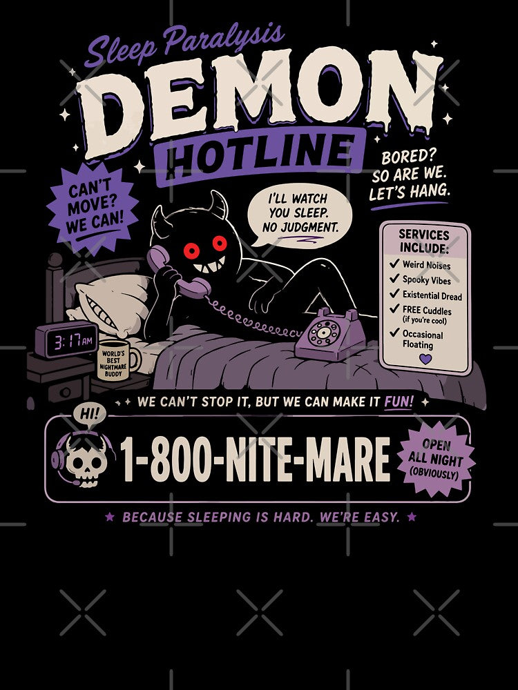 Sleep Paralysis Demon Hotline by GhoulishGraphX