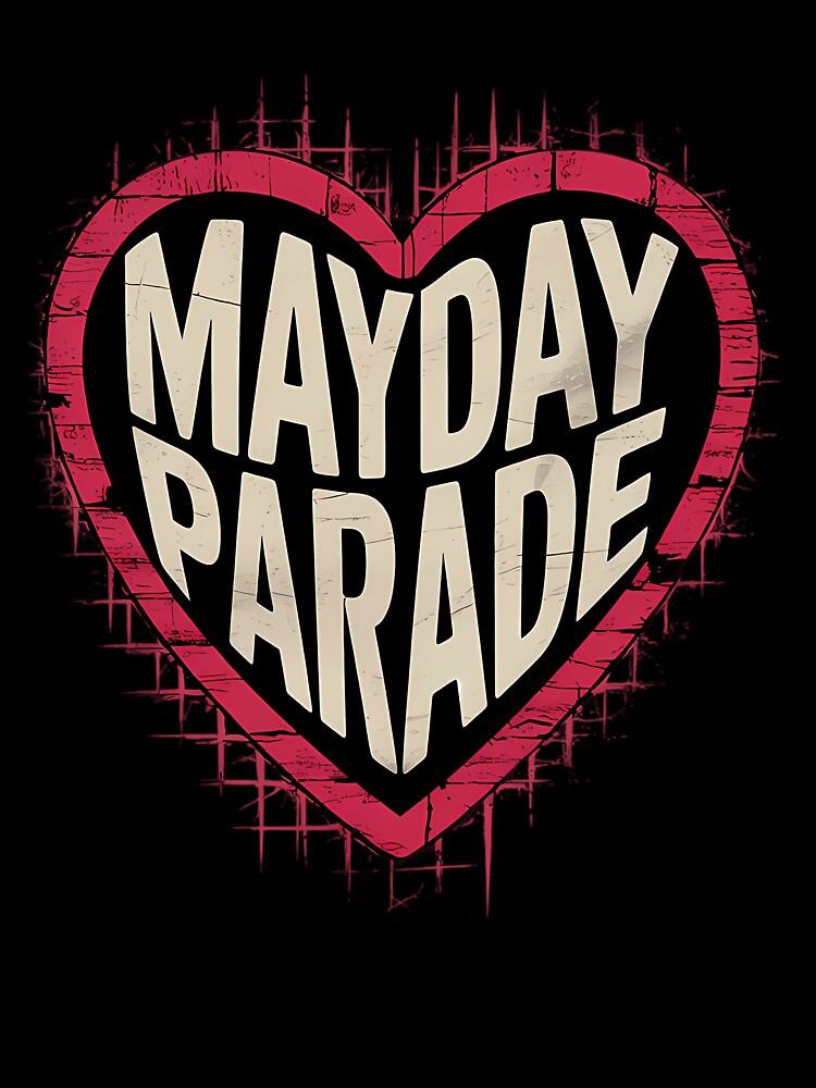 Four Pink Silhouette Woman Grunge Band Mayday Parade by ananimyim