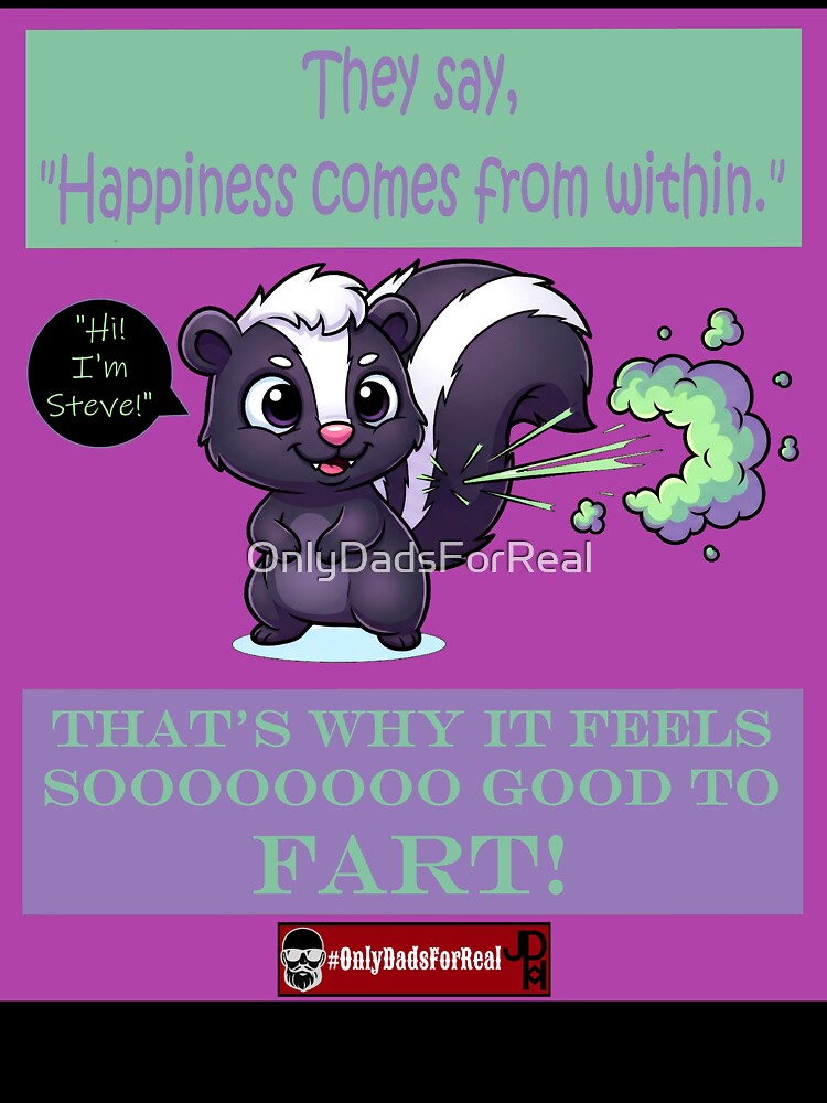 Farting Skunk (Purple) *More Colors Available in Collection by OnlyDadsForReal