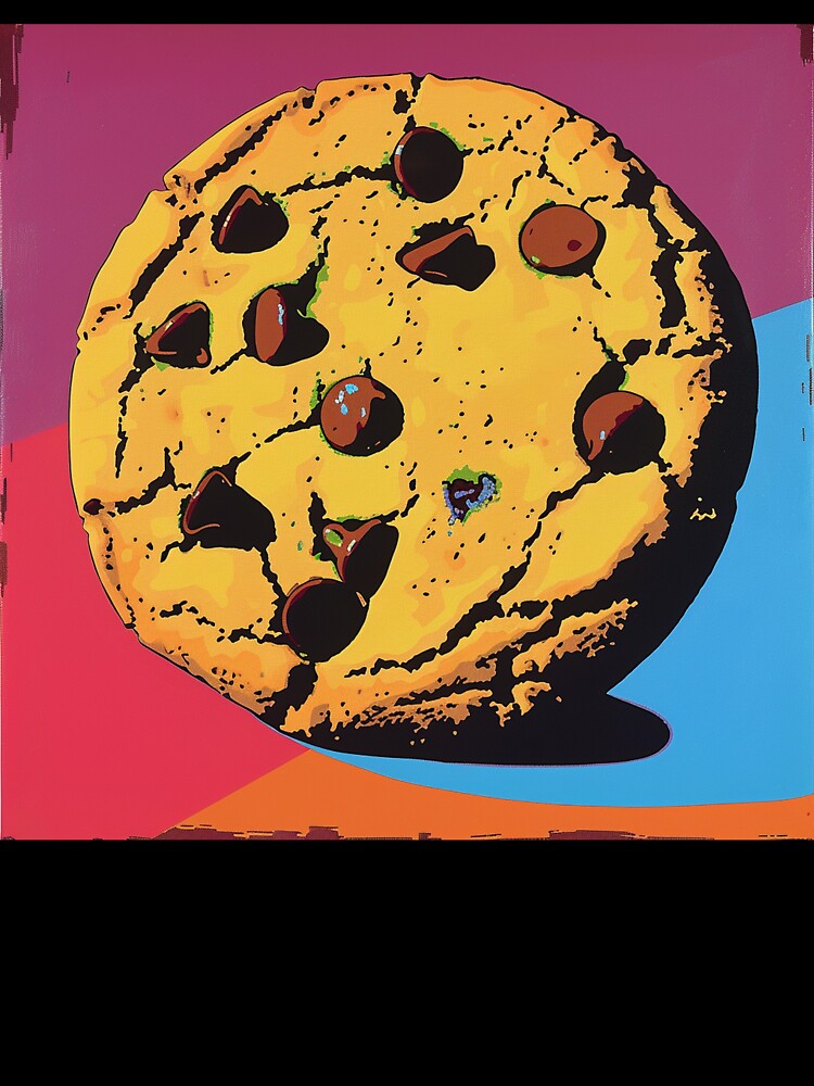 Chocolate Chip Cookie Pop Art 8 by AstroRisq