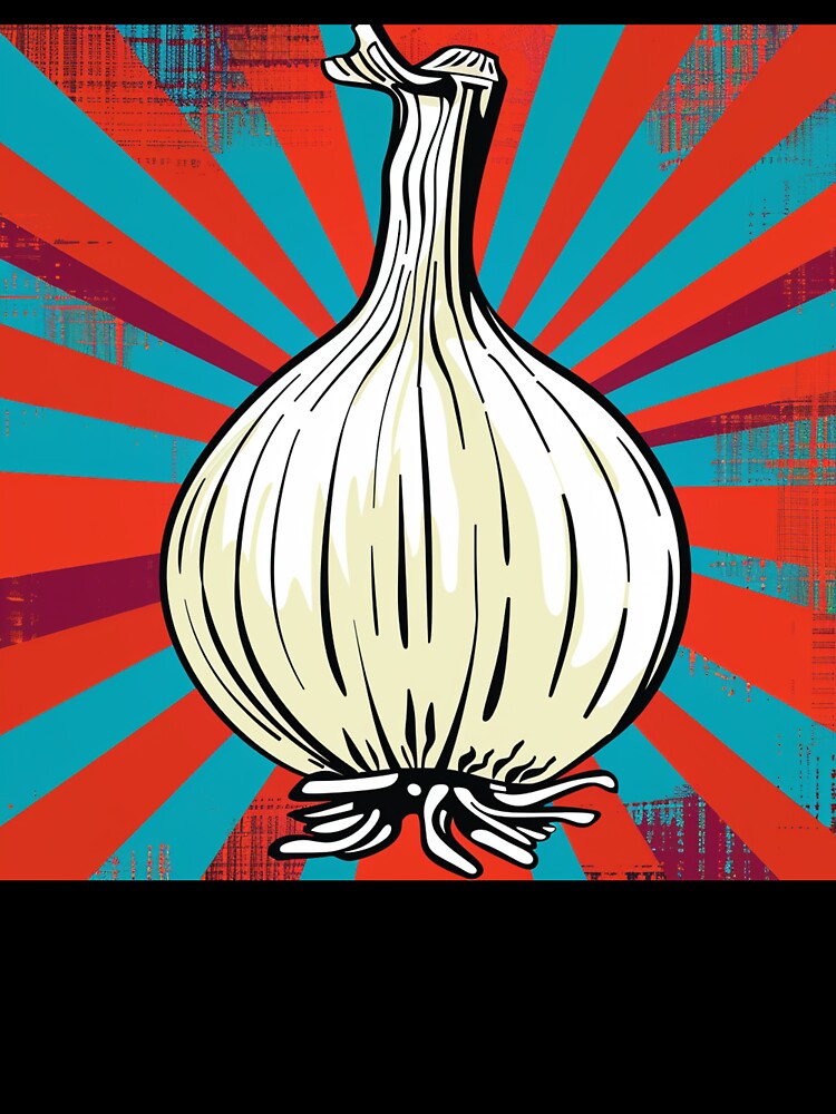 White Onion Pop Art 3 by AstroRisq