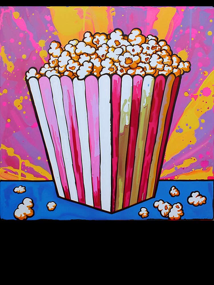 Movie Popcorn Pop Art 8 by AstroRisq