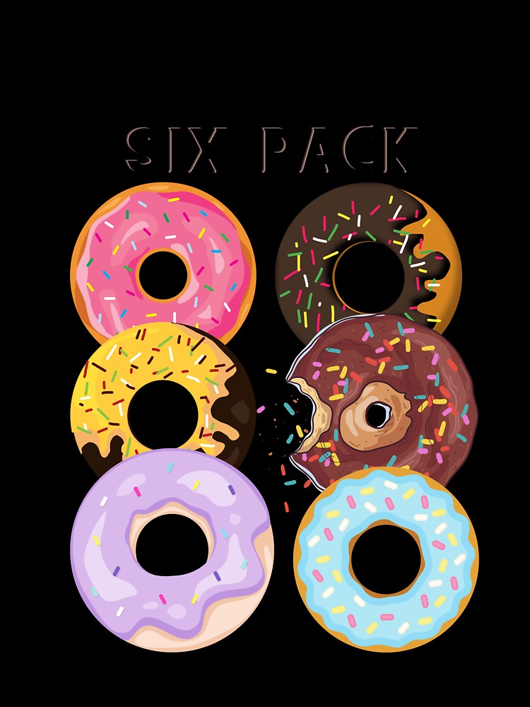 funny donut t-shirts, donut t-shirts, funny snacks t-shirts by BLUE  bubble