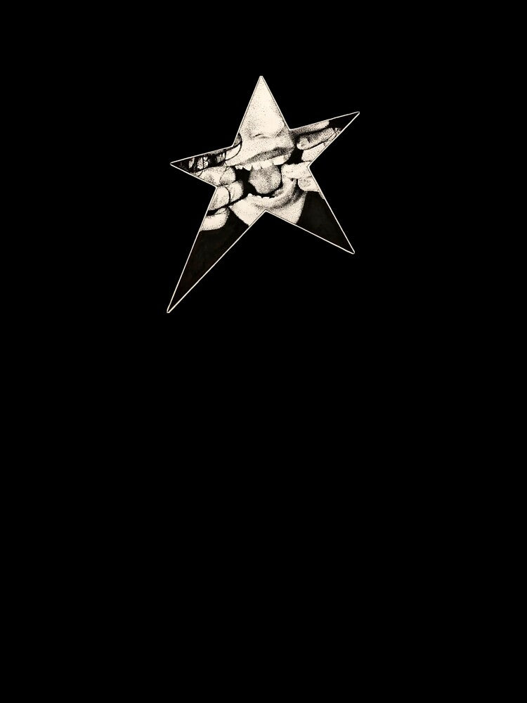 Grunge Aesthetic Collage Black Star by lawtrott