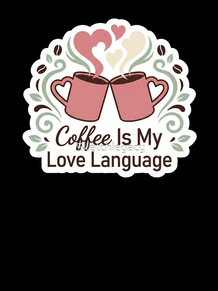 Coffee Love Language Couple Mug by Sketchlegacy