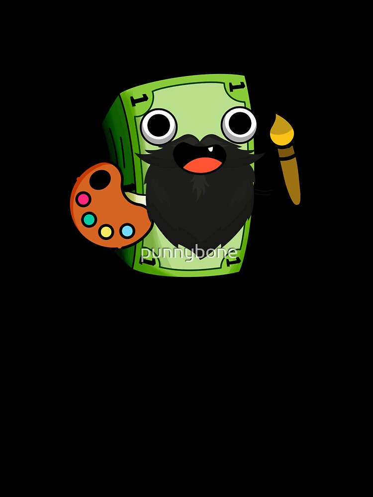 Monet Cute Artist Money Pun by punnybone