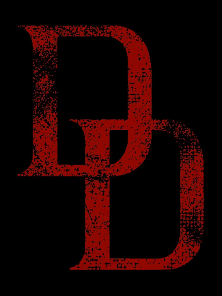 Vintage Daredevil Logo Distressed by archiwyzardArt
