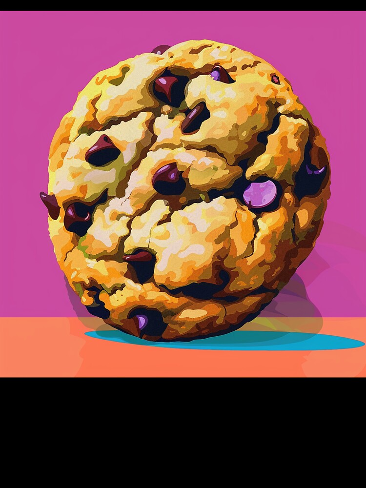 Chocolate Chip Cookie Pop Art 2 by AstroRisq