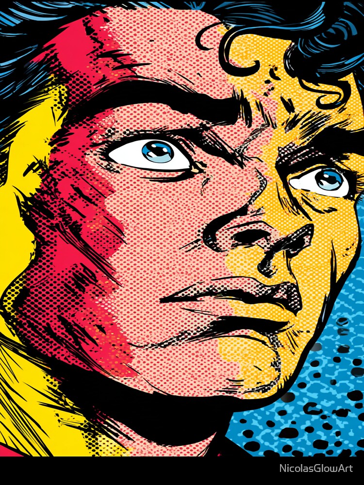 Pop Art Design Man by NicolasGlowArt