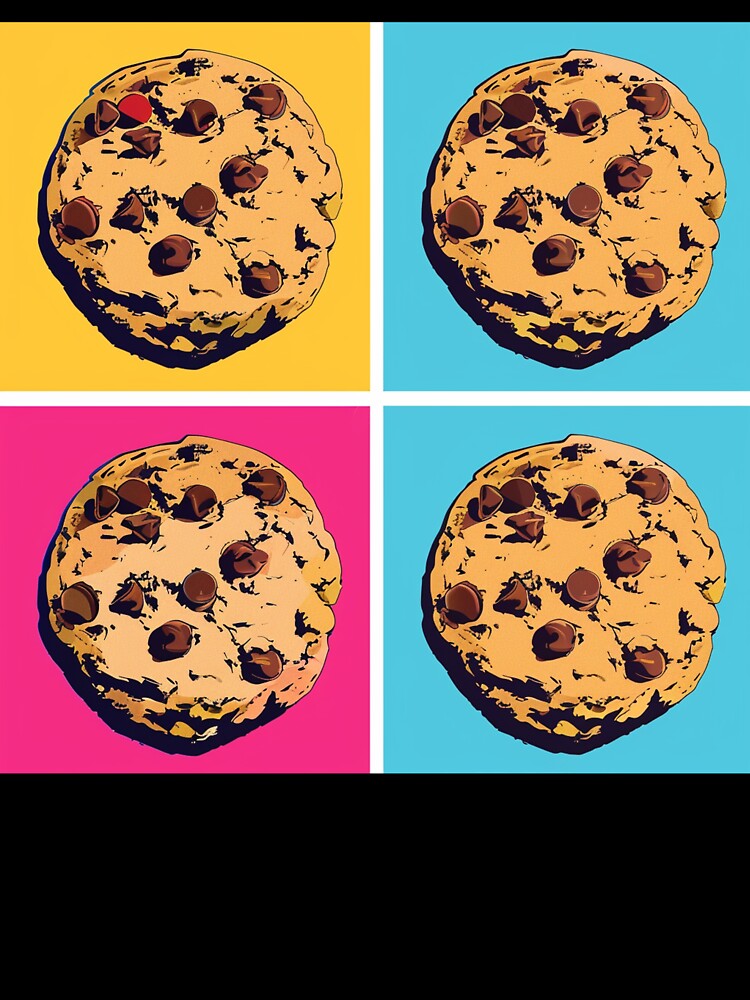 Chocolate Chip Cookies Pop Art 11 by AstroRisq