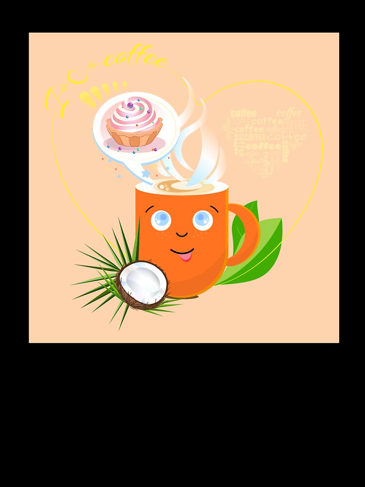cup of coffee with muffin by amatiana