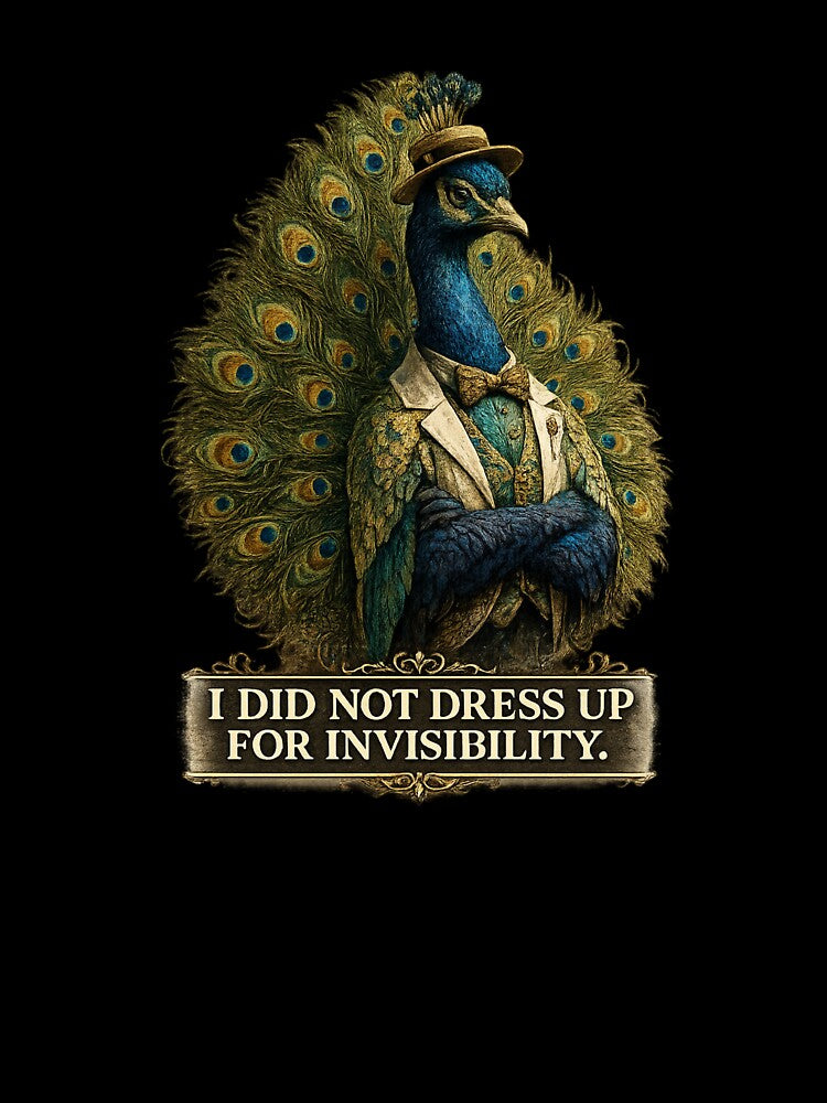 Vacation Burnout Society – Peacock I Did Not Dress Up For Invisibility by ByAnad