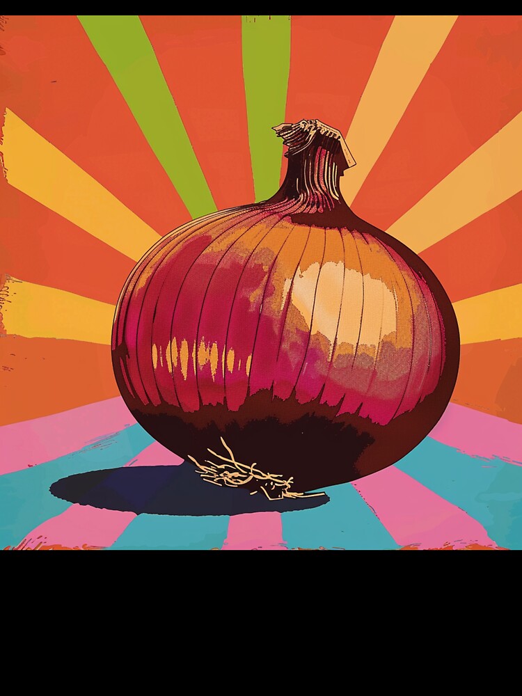 Brown Onion Pop Art 3 by AstroRisq