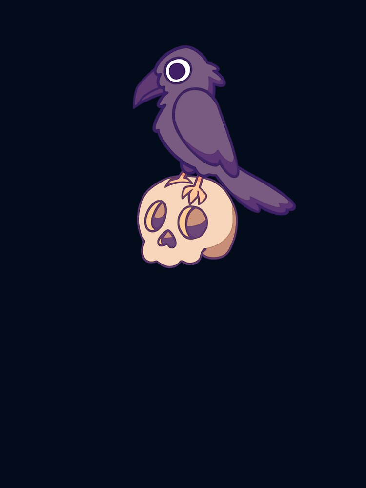 Crow on a skull by Astrx-Cat