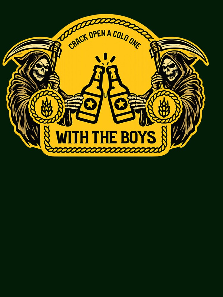 Crack Open a Cold One With the Boys Grim Reaper Beer Design by spencestees