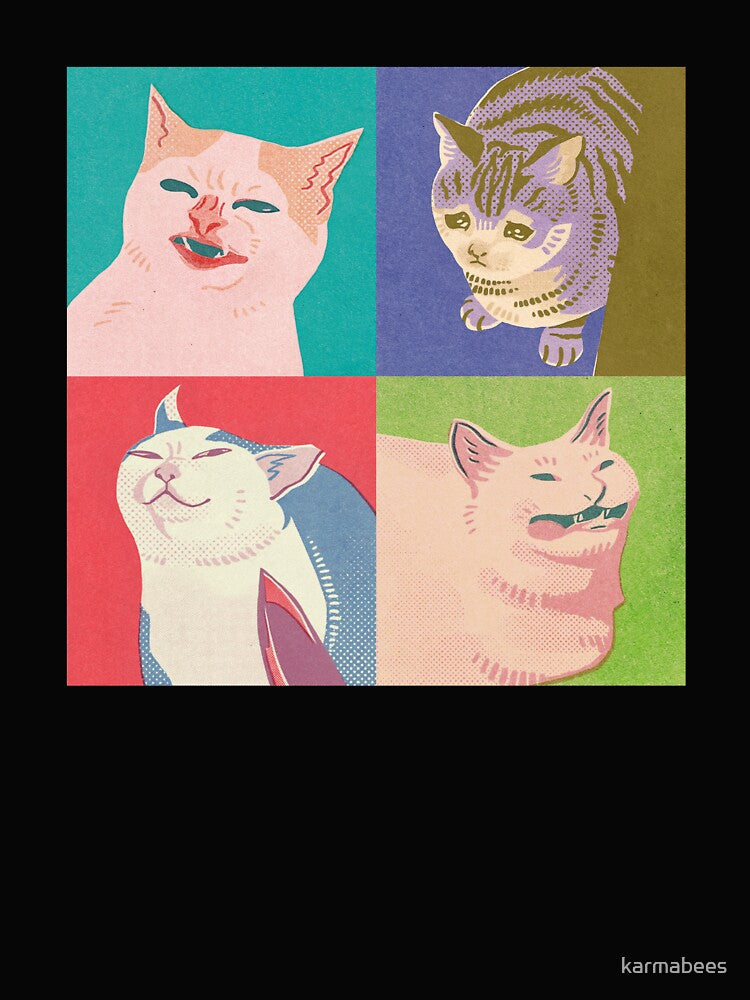 Four Meme Cats of the Apocalypse by karmabees