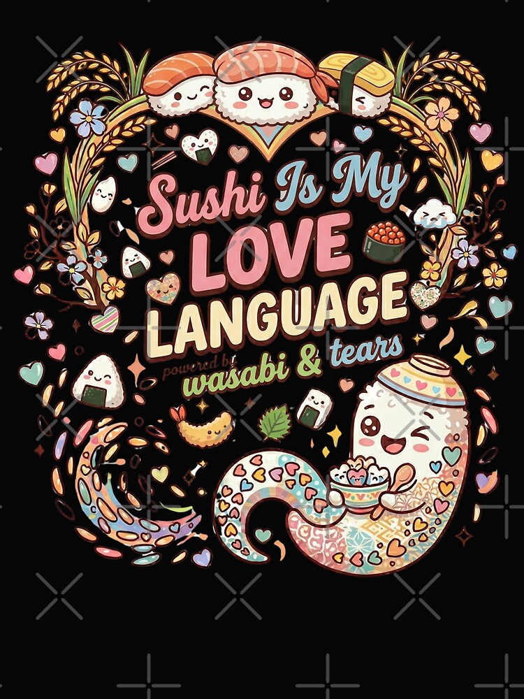Sushi Is My Love Language Cute Funny Asian Food Lover AAPI by Im-Ara