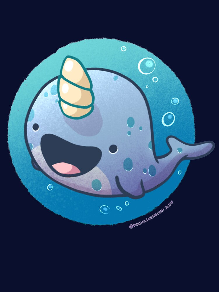 Here Comes A Narwhal by DocHackenbush