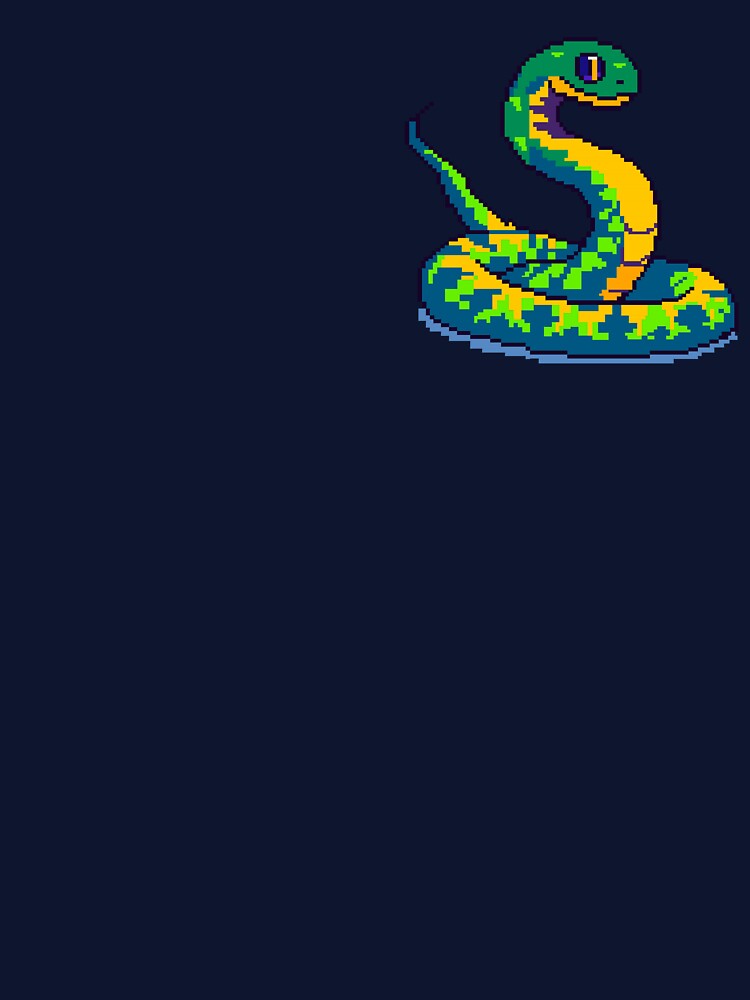 Colorful Pixel Snake by DesignbyAnnaM