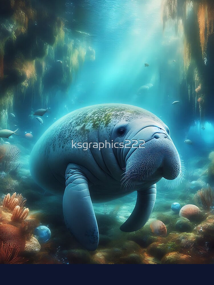 Manatee Art #28 | Manatee Lovers by ksgraphics222