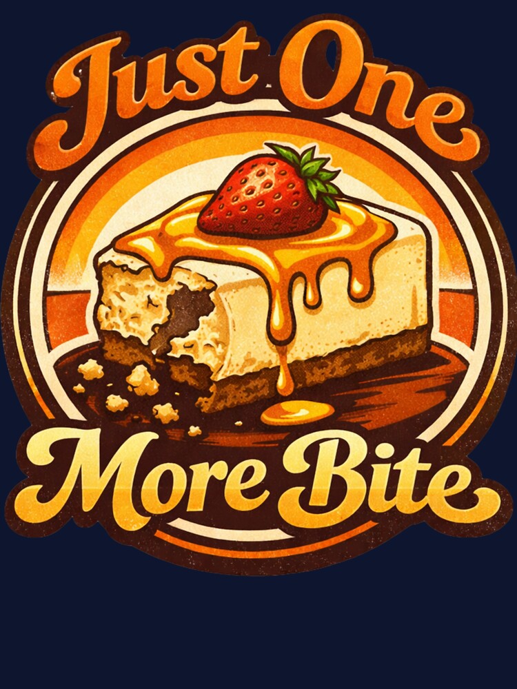 Just One More Bite – Funny Food Lover Snack Humor Design by rushaib