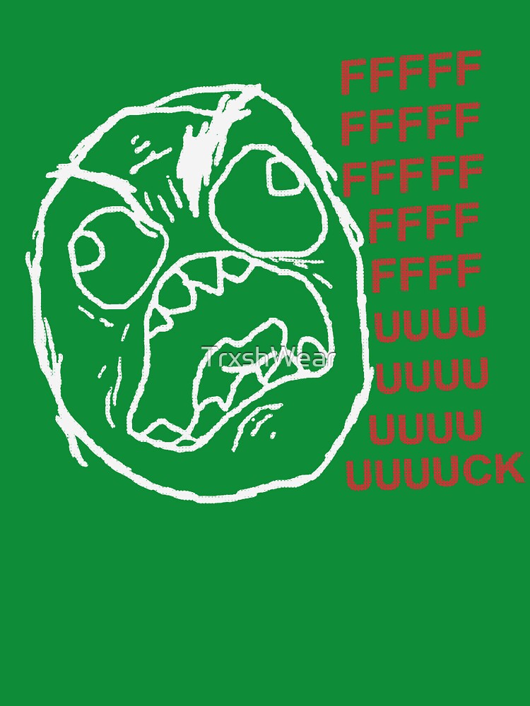 Rage Face Meme Retro Internet Y2K Nostalgia by TrxshWear