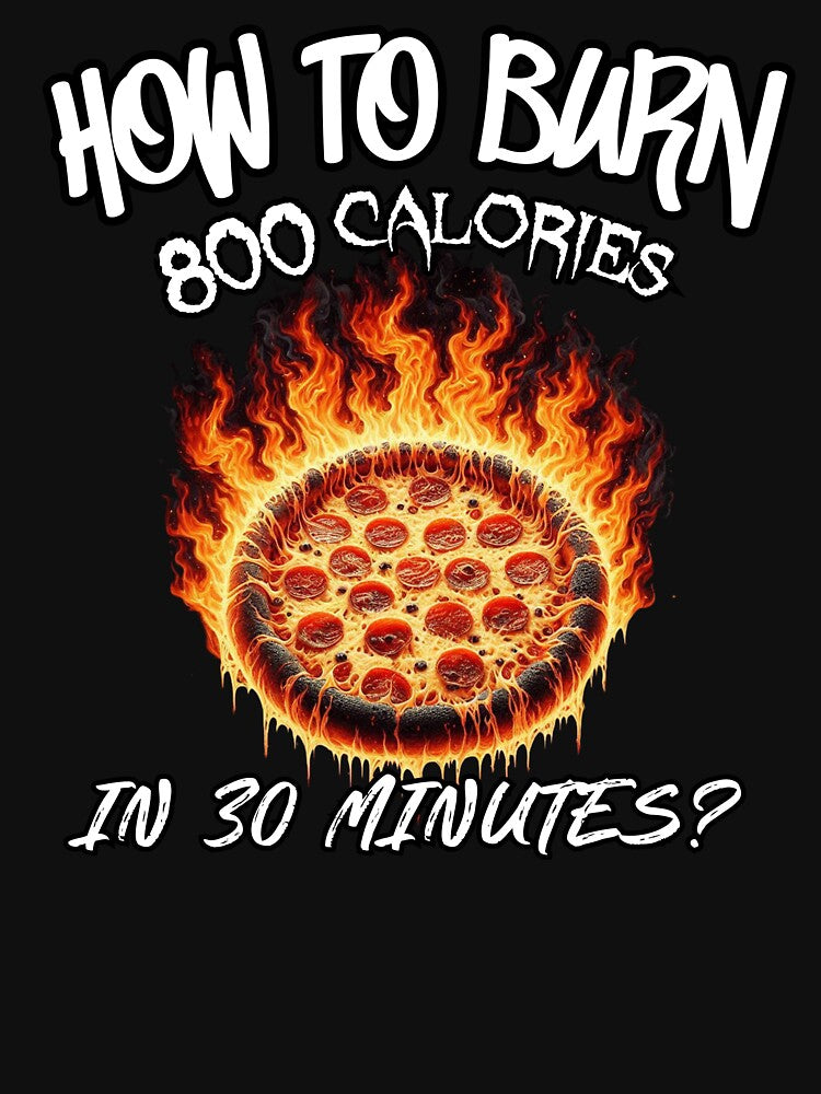 Cheesy Dad Joke Slice of Pizza How to Burn 800 Calories in 30 Minutes by illustroVibe
