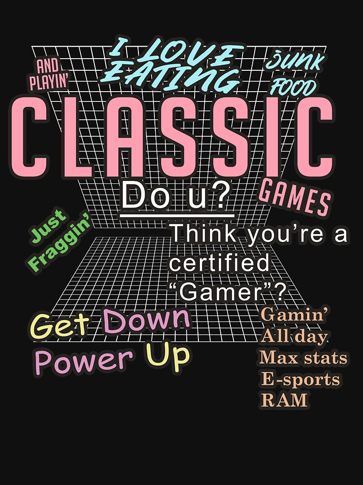 I LOVE EATING junk food AND playing CLASSIC games by arlodeer
