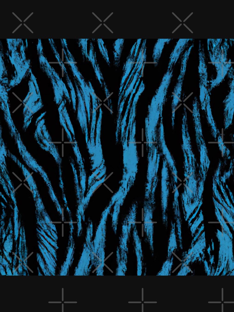 Grunge Blue Zebra Pattern by SamJanner