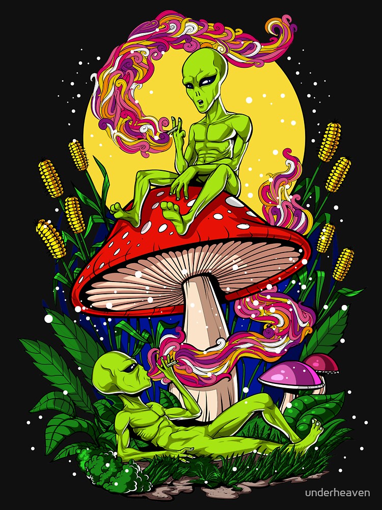 Magic Mushrooms Aliens by underheaven