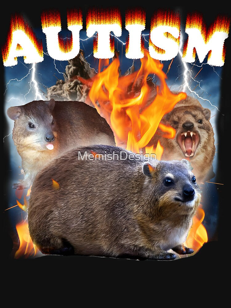 Funny Hyrax Meme Tee Shirt by MemishDesign